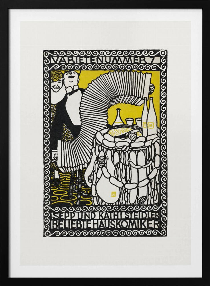Sepp and Kathi Steidler, Popular House Comedians - Poster / Art Print