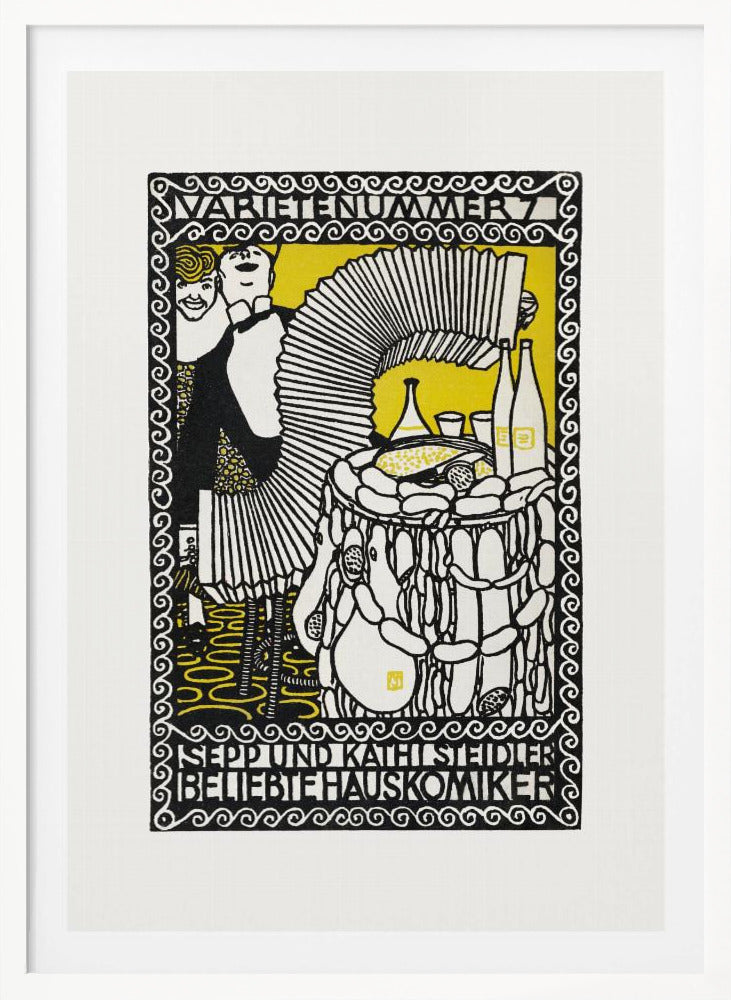 Sepp and Kathi Steidler, Popular House Comedians - Poster / Art Print