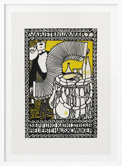 Sepp and Kathi Steidler, Popular House Comedians - Poster / Art Print