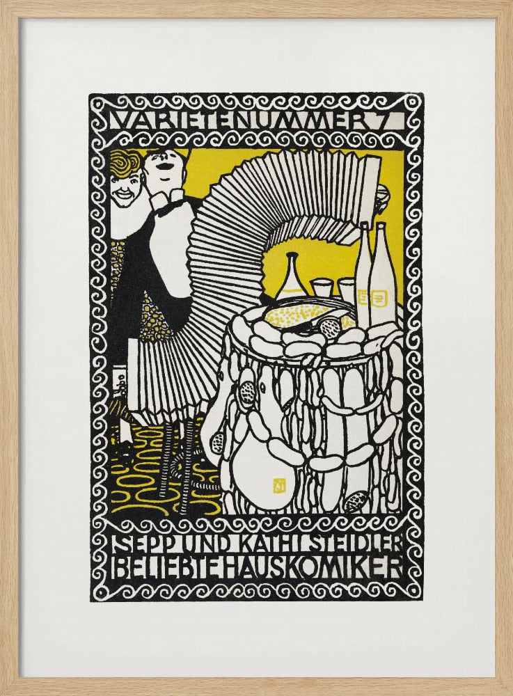 Sepp and Kathi Steidler, Popular House Comedians - Poster / Art Print