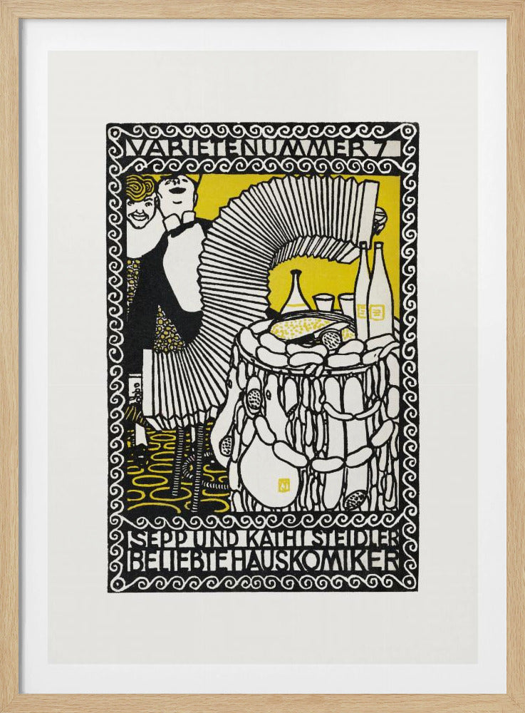 Sepp and Kathi Steidler, Popular House Comedians - Poster / Art Print