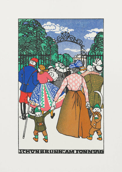 Schönbrunn On Sunday - Poster / Art Print