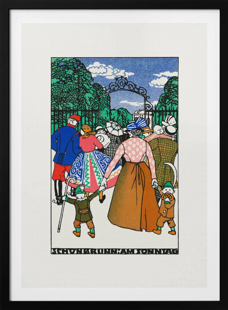 Schönbrunn On Sunday - Poster / Art Print