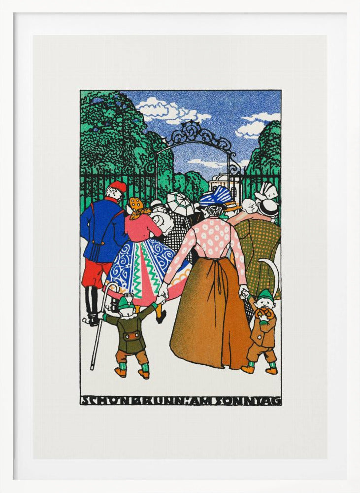Schönbrunn On Sunday - Poster / Art Print