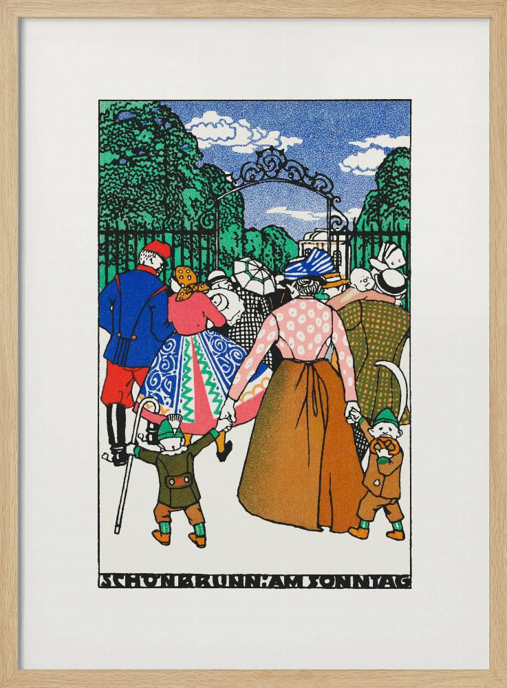 Schönbrunn On Sunday - Poster / Art Print