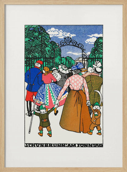 Schönbrunn On Sunday - Poster / Art Print