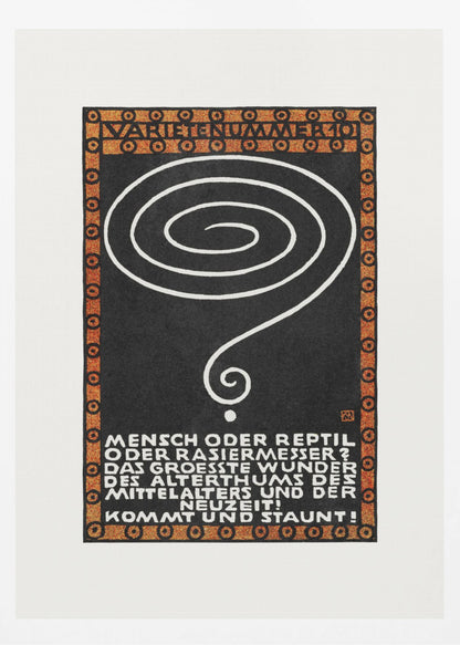 Variety Act 10 Man or Reptile or Razor? - Poster / Art Print