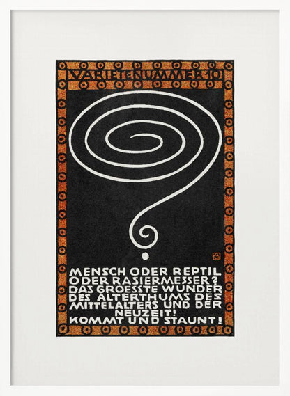 Variety Act 10 Man or Reptile or Razor? - Poster / Art Print