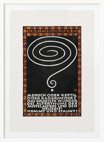 Variety Act 10 Man or Reptile or Razor? - Poster / Art Print