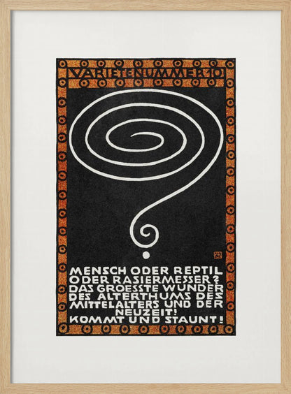 Variety Act 10 Man or Reptile or Razor? - Poster / Art Print
