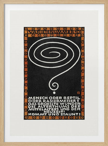 Variety Act 10 Man or Reptile or Razor? - Poster / Art Print