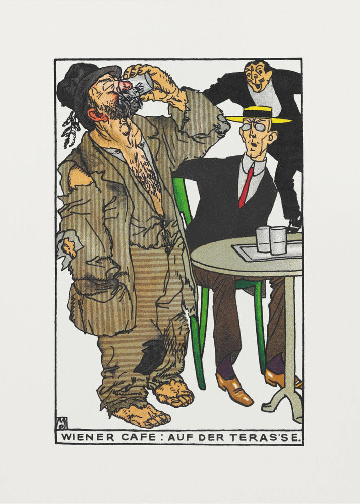 Viennese Café On the Terrace - Poster / Art Print