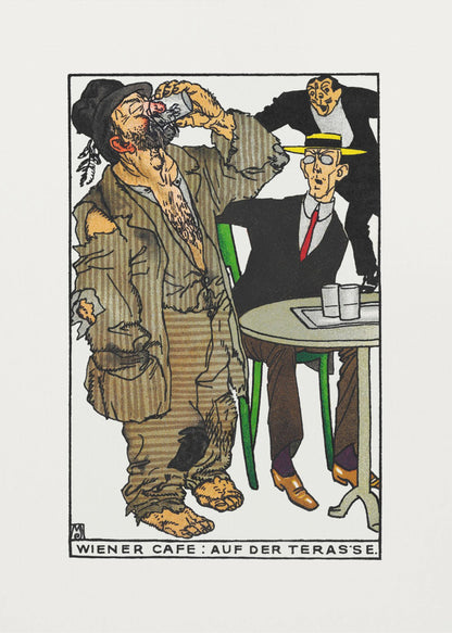 Viennese Café On the Terrace - Poster / Art Print