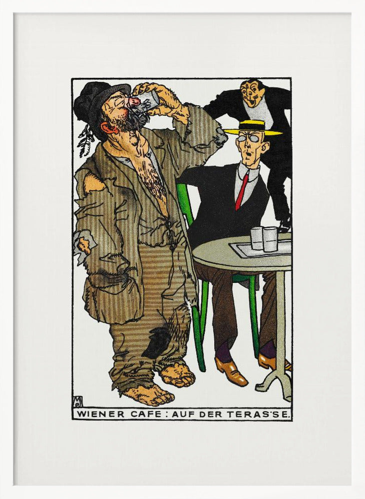 Viennese Café On the Terrace - Poster / Art Print