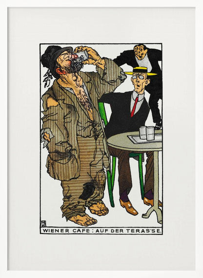 Viennese Café On the Terrace - Poster / Art Print