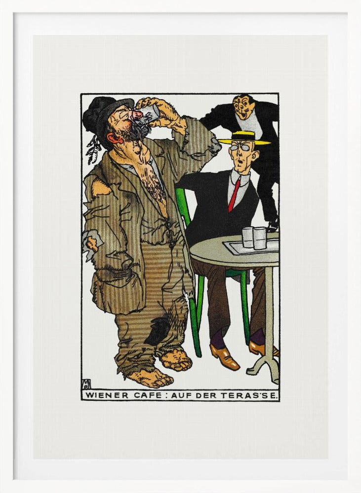 Viennese Café On the Terrace - Poster / Art Print