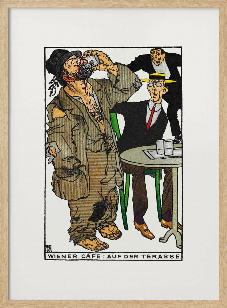 Viennese Café On the Terrace - Poster / Art Print