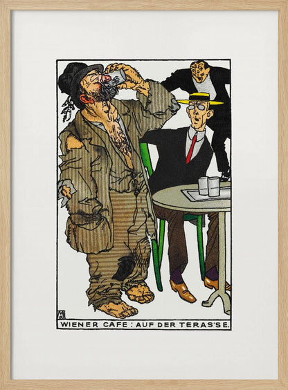 Viennese Café On the Terrace - Poster / Art Print
