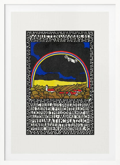 Mac Bull From Philadelphia In His Frightful Loop the Loop Ride In His Car - Poster / Art Print