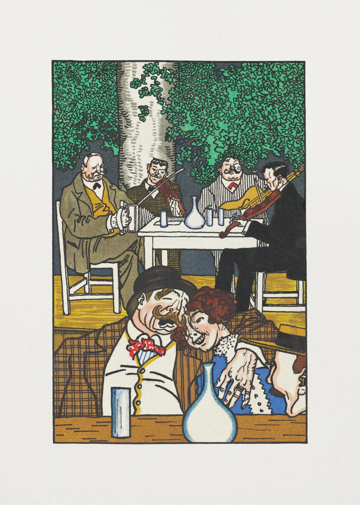 At the Heuriger - Poster / Art Print