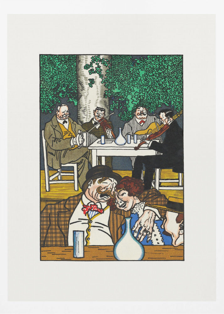 At the Heuriger - Poster / Art Print