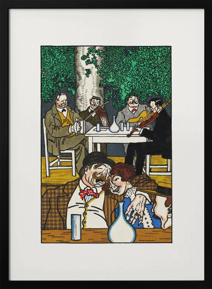At the Heuriger - Poster / Art Print