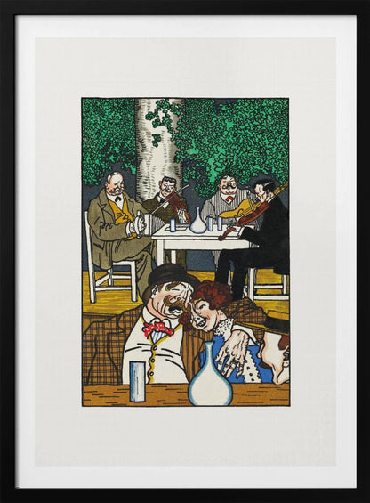 At the Heuriger - Poster / Art Print