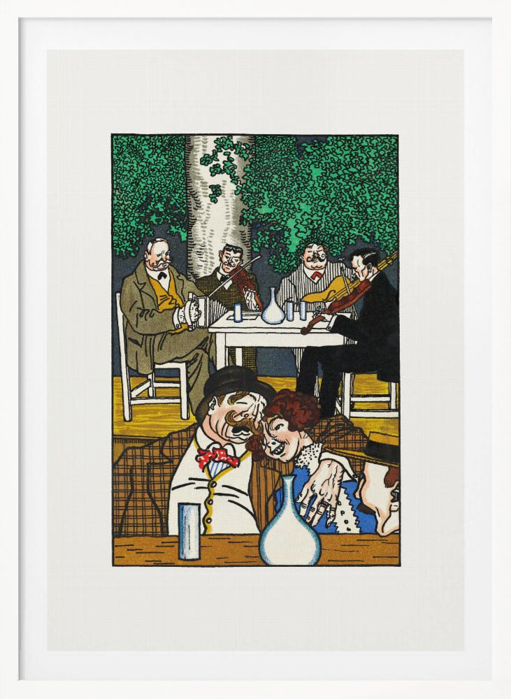 At the Heuriger - Poster / Art Print