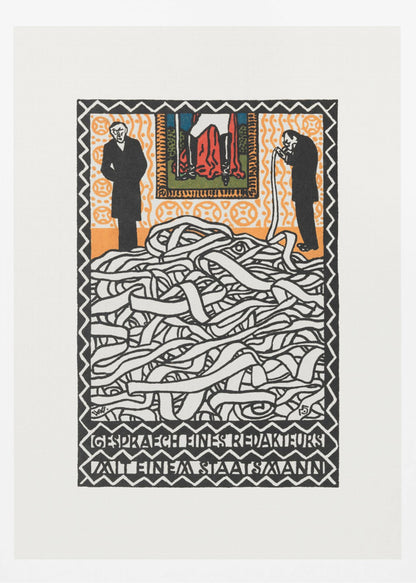 Editor's Conservation With a Statesman - Poster / Art Print
