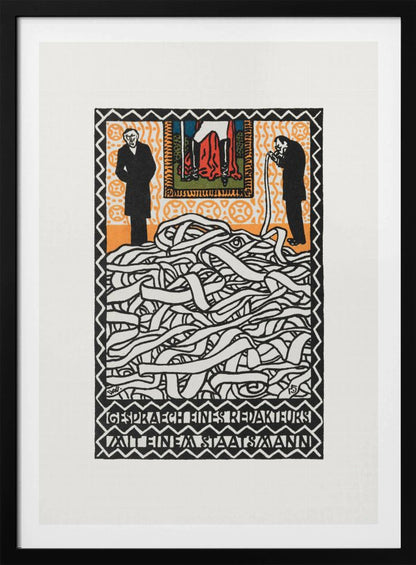 Editor's Conservation With a Statesman - Poster / Art Print