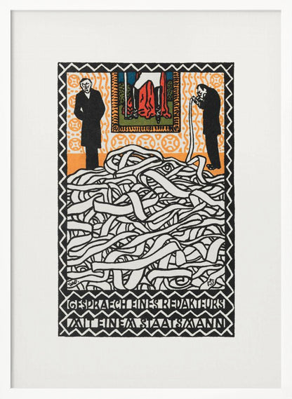 Editor's Conservation With a Statesman - Poster / Art Print