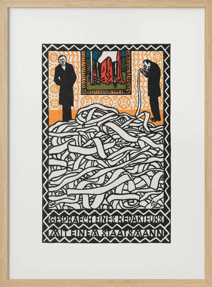 Editor's Conservation With a Statesman - Poster / Art Print