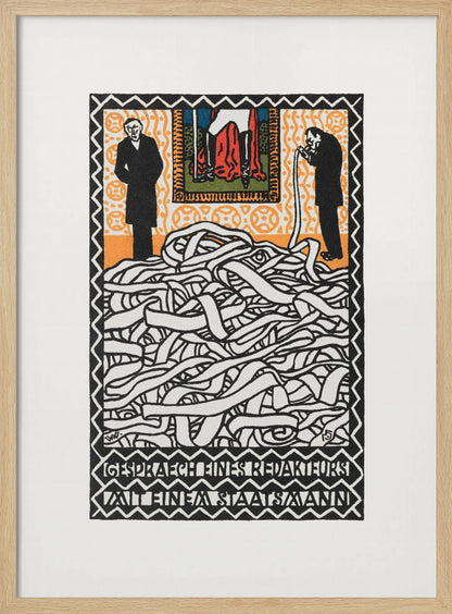 Editor's Conservation With a Statesman - Poster / Art Print