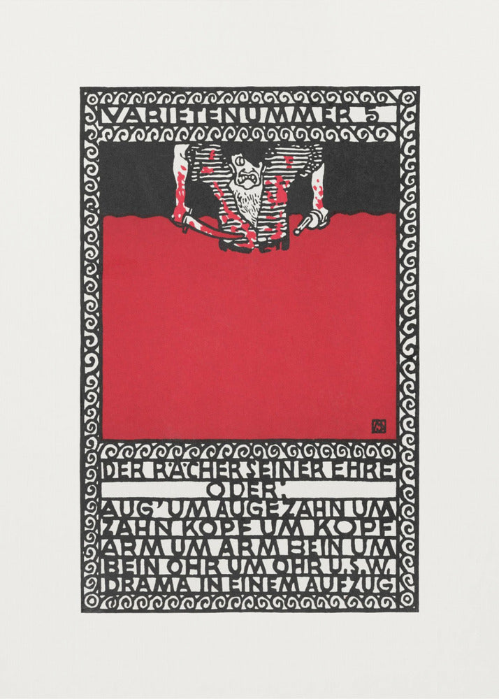 Variety Act 5 the Avenger of His Honor - Poster / Art Print