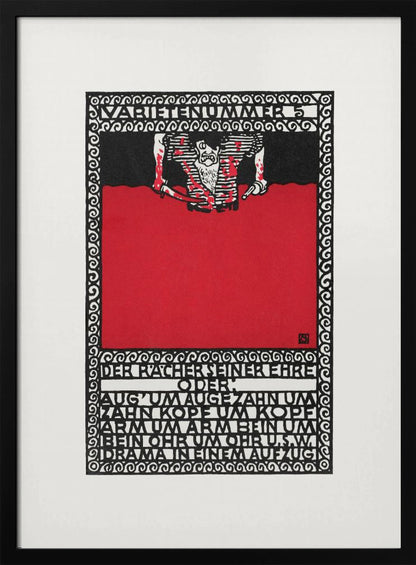 Variety Act 5 the Avenger of His Honor - Poster / Art Print