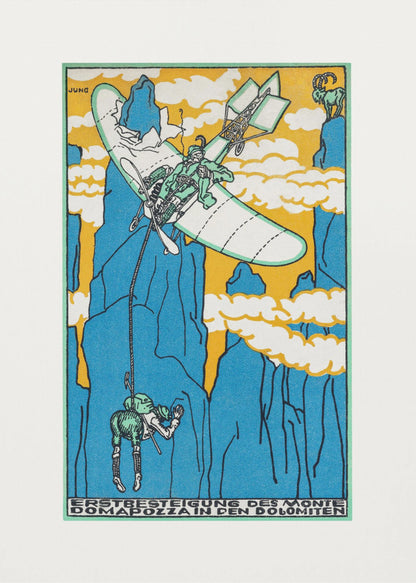 First Ascent of Monte Domapozza In the Dolomites - Poster / Art Print