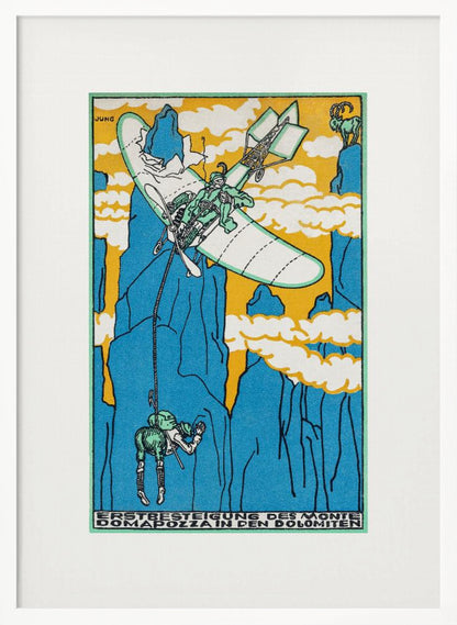 First Ascent of Monte Domapozza In the Dolomites - Poster / Art Print