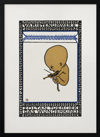 Vaudeville Act 6  Zoltan Toeroek, Child Prodigy - Poster / Art Print