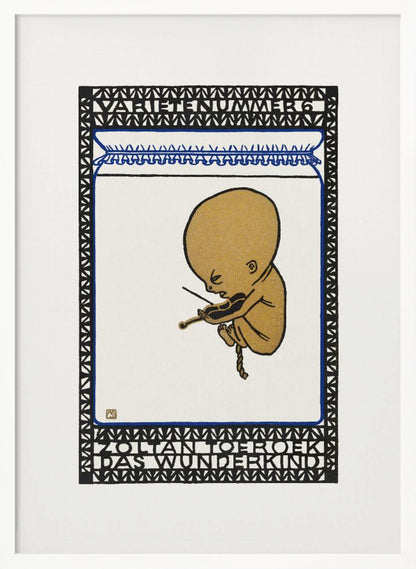 Vaudeville Act 6  Zoltan Toeroek, Child Prodigy - Poster / Art Print