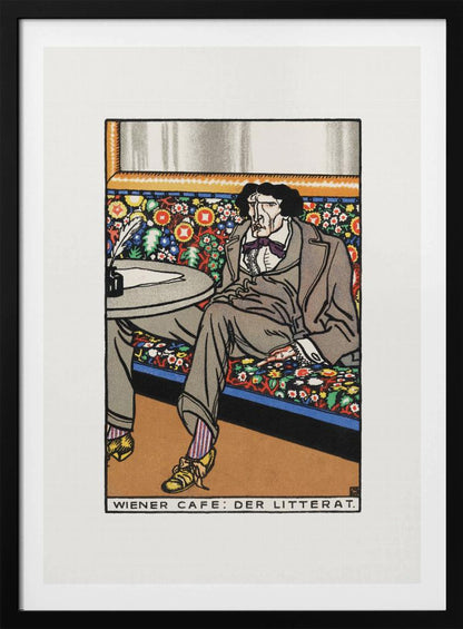 Viennese Café  the Man of Letters - Poster / Art Print