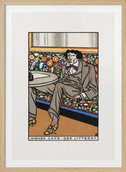 Viennese Café  the Man of Letters - Poster / Art Print