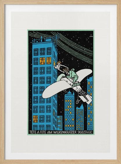 Tête Á Tête On the 968th Floor of a Skyscraper - Poster / Art Print
