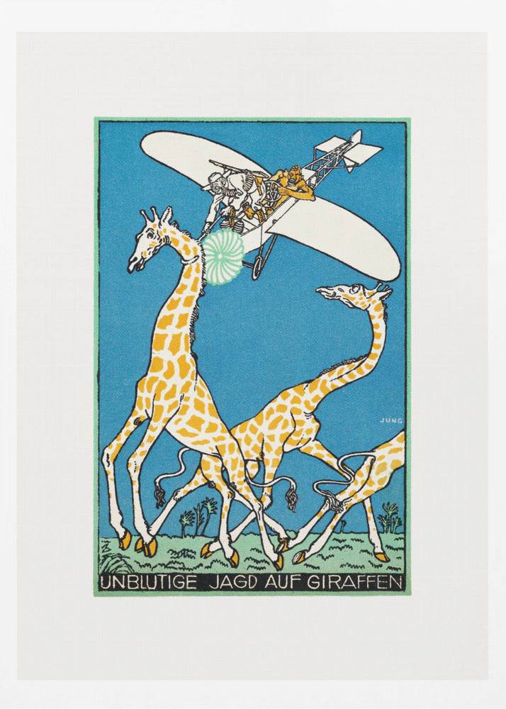 Bloodless Giraffe Hunt - Poster / Art Print