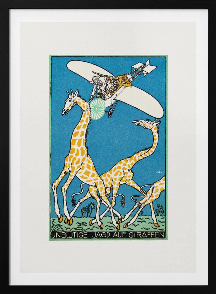 Bloodless Giraffe Hunt - Poster / Art Print