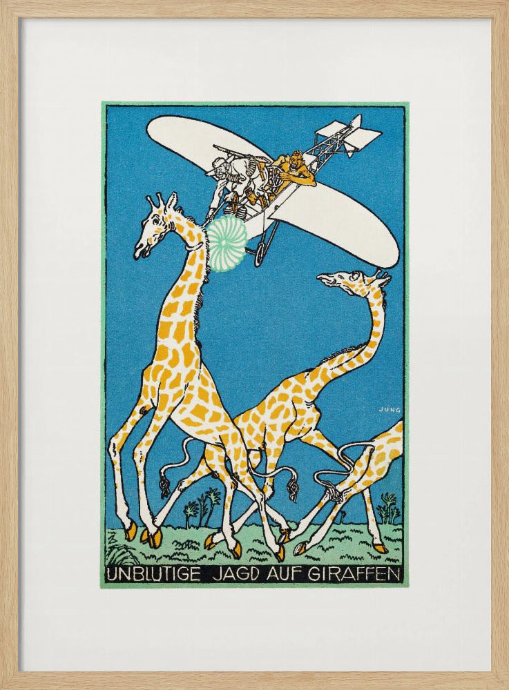 Bloodless Giraffe Hunt - Poster / Art Print