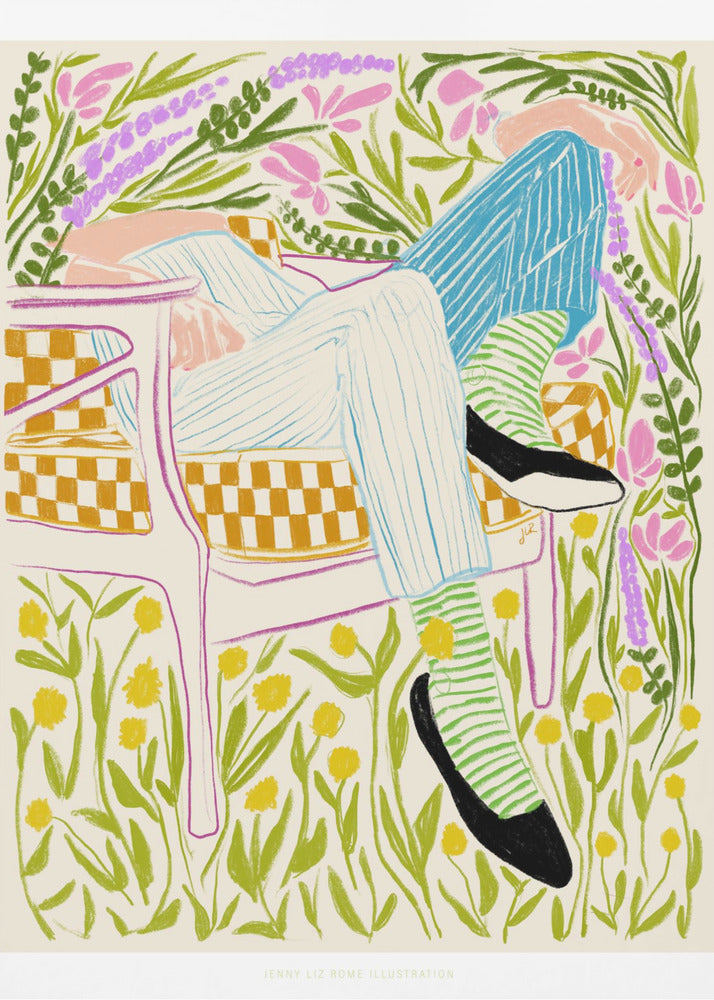 Quiet in the garden - Poster / Art Print