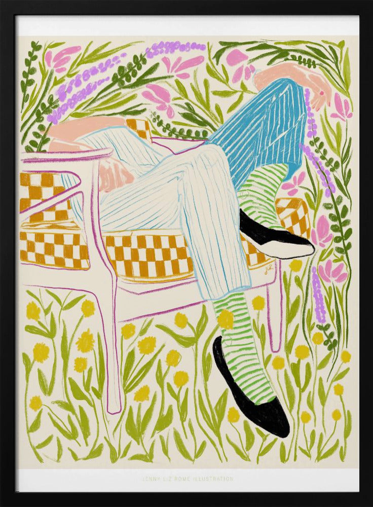 Quiet in the garden - Poster / Art Print