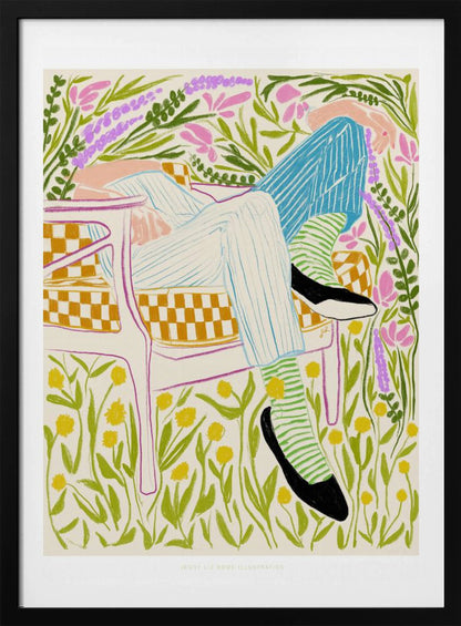 Quiet in the garden - Poster / Art Print