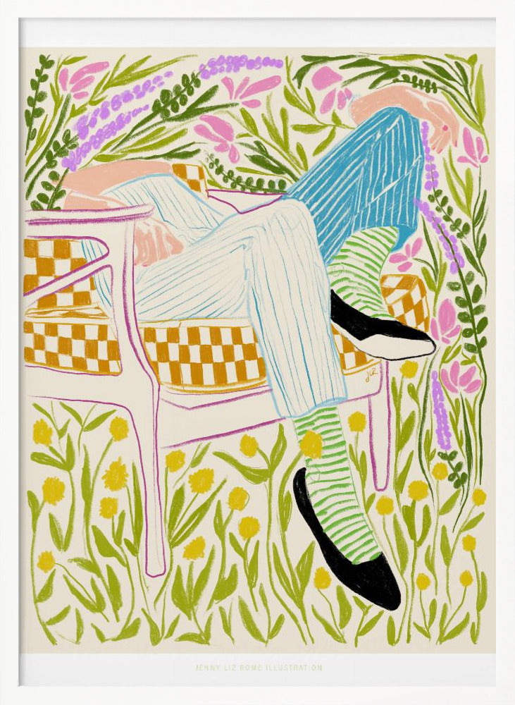 Quiet in the garden - Poster / Art Print