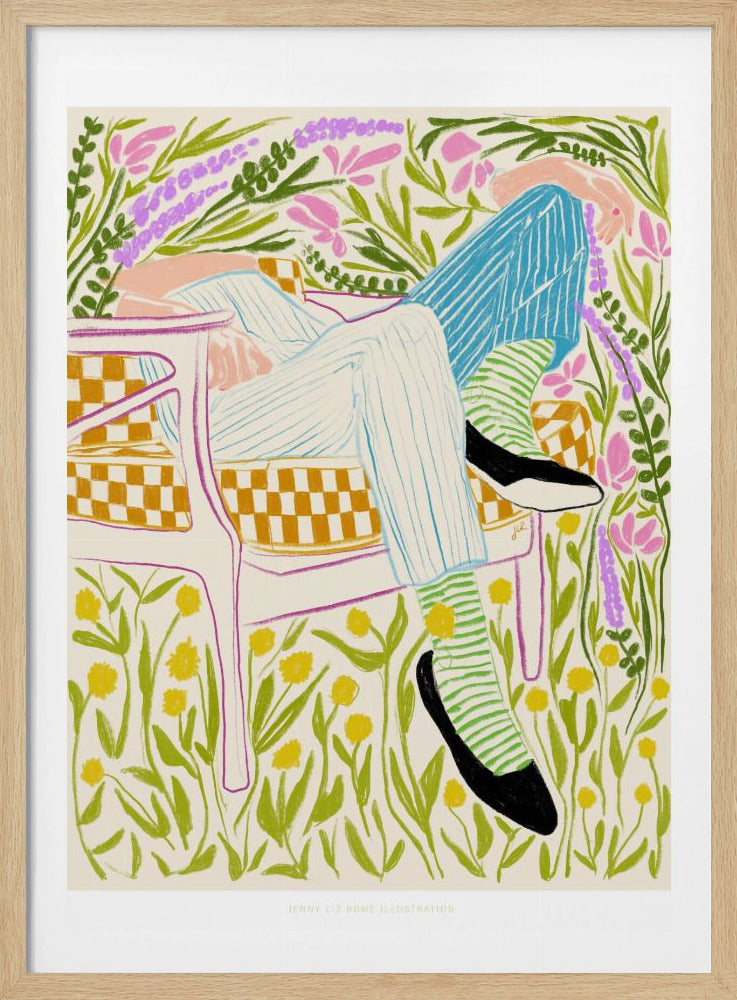 Quiet in the garden - Poster / Art Print